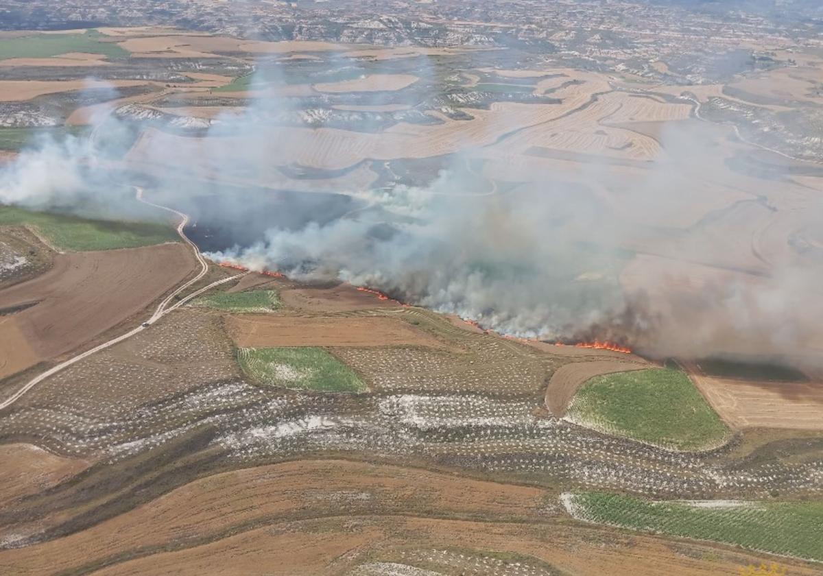 Incendio en Rublacedo de Abajo.