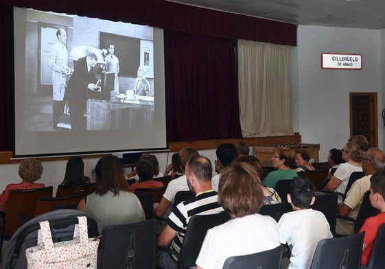 Proyección cinematográfica en Cilleruelo de Abajo.