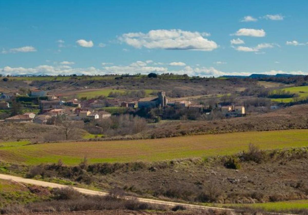 Vista de Modúbar de la Emparedada, en Burgos.