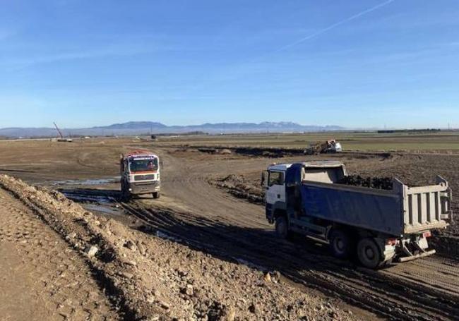 Imagen del único tramo en obras de la A-12 en suelo burgalés.