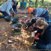 Aymerich, el yacimiento donde se encuentran los primeros 'Homo sapiens' de la sierra de Atapuerca