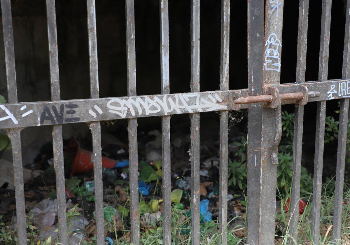 La basura se acumula en la ribera del Arlanzón en Burgos