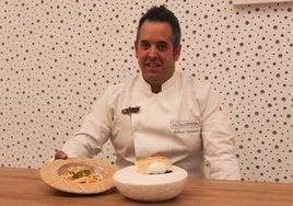 Alfonso Camarero, propietario de La Sastrería junto con sus canelones y tarta de queso