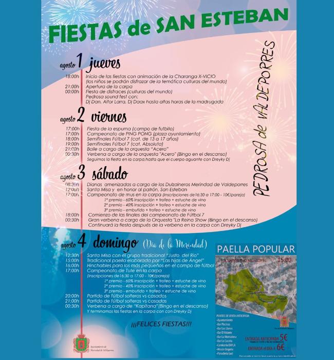 Cartel de fiestas de Pedrosa de Valdeporres 2024,