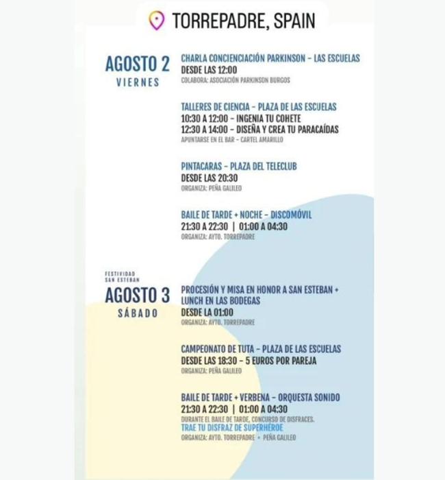 Cartel de fiestas de Torrepadre 2024.