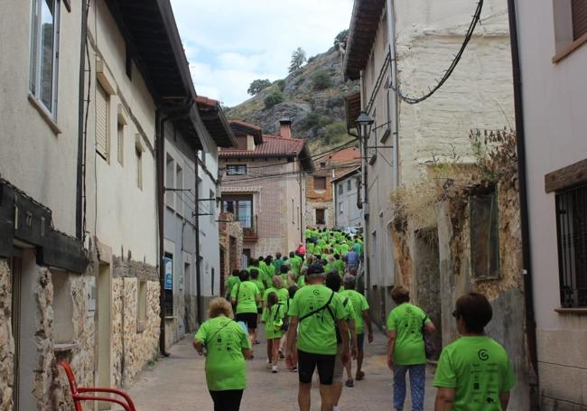 Recorrido de la marcha por Huerta de Rey.