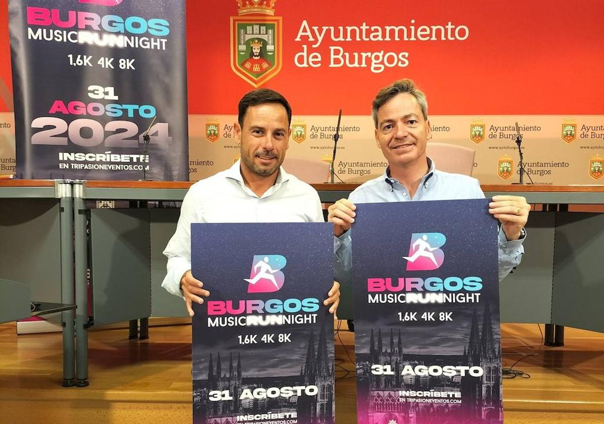 Joel Delgado y César Barriada presentan la carrera.