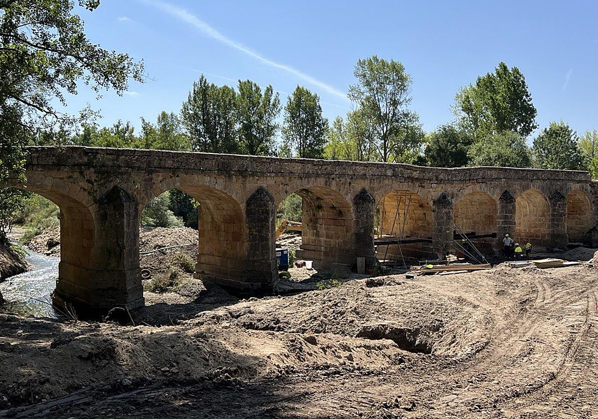 Puente de Moneo, en Medina de Pomar, Burgos.