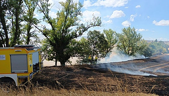 Susto en Burgos por un incendio intencionado