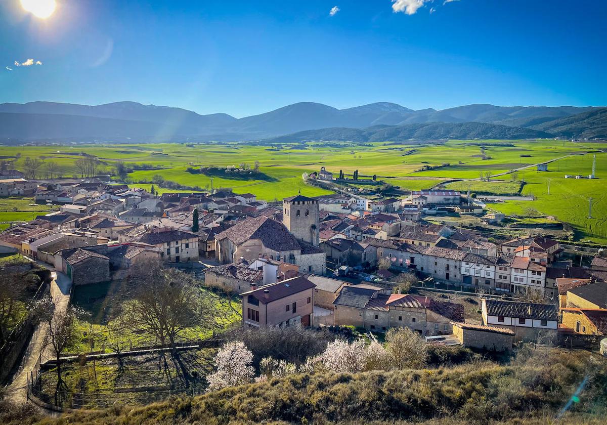 Vista de Santa Gadea del Cid, en Burgos.