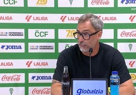 Jon Pérez Bolo, en la rueda de prensa tras el partido.