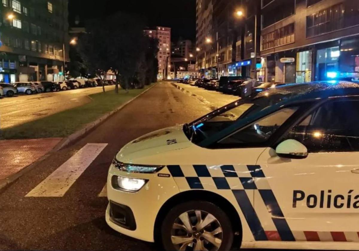 Imagen de archivo de un control de la Policía Local en Burgos.