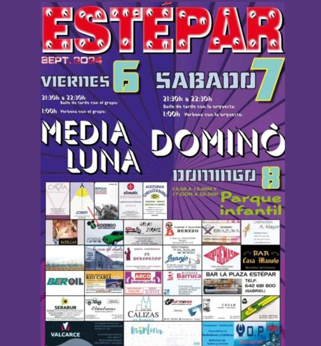 Cartel de fiestas de Estépar 2024.