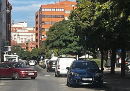 Calle Calzadas, en Burgos.