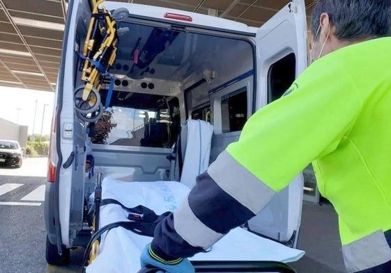 El herido ha sido trasladado al hospital de Burgos.