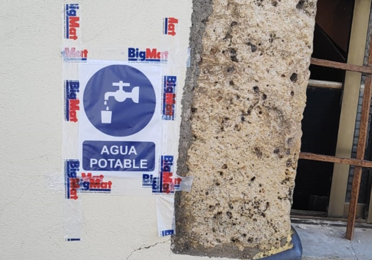 Punto de agua potable en Fuentelcésped