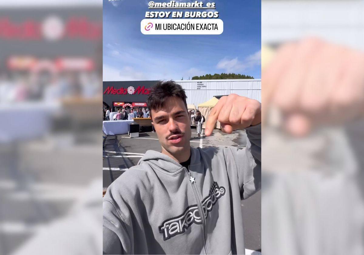 El influencer Peldanyos en Burgos.