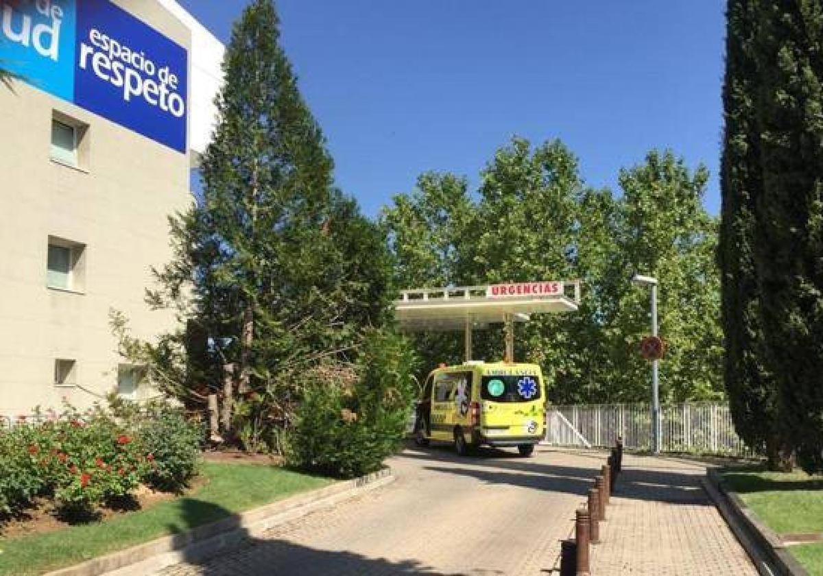 Hospital de Aranda de Duero donde fueron trasladadas las víctimas.