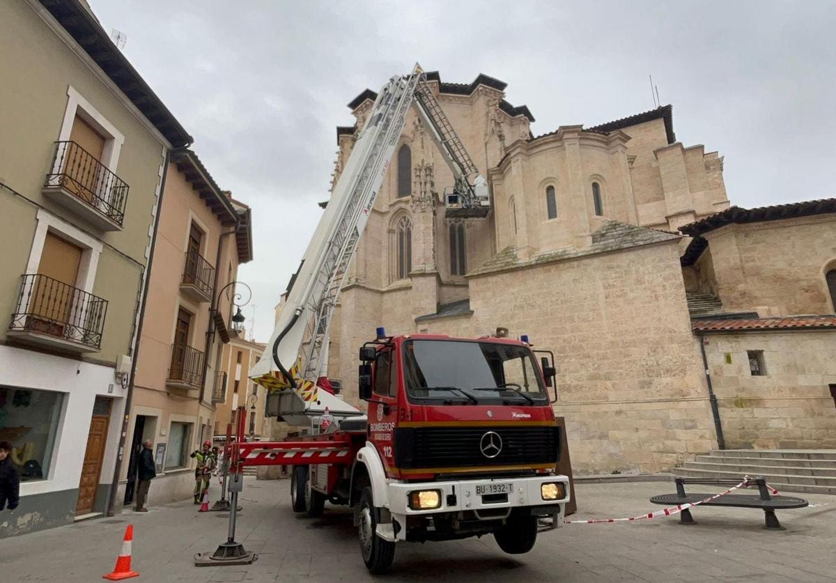 Imagen de archivo de una actuación de los Bomberos de Aranda.