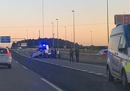 Estado de los coches implicados en el accidente en Burgos.