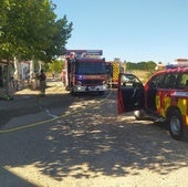 Tres intoxicados por humo en el incendio de un restaurante en Moradillo de Roa