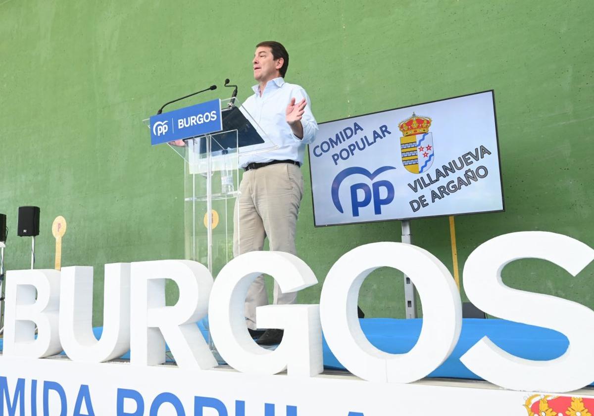 Fernández Mañueco, en el inicio del curso político en Burgos.