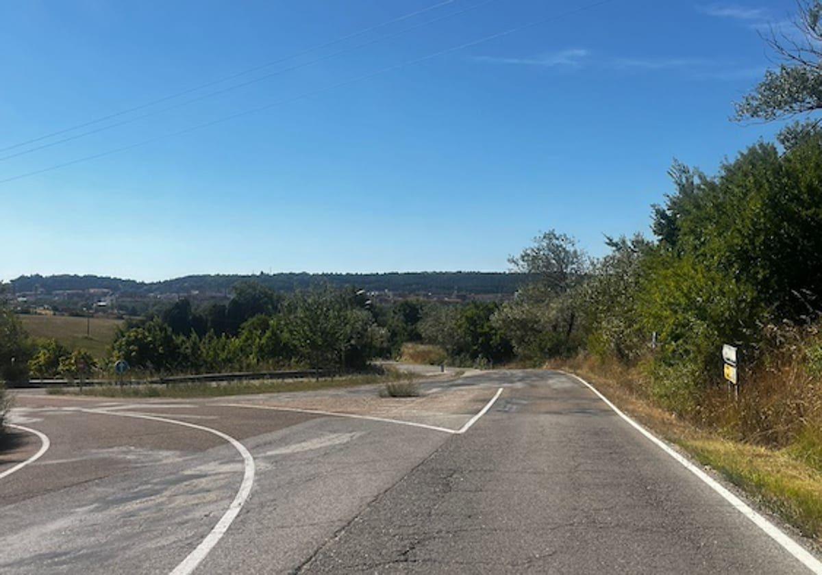 Imagen del estado actual del vial de acceso a Cortes.