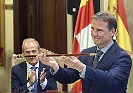 El presidente de la Diputación de Burgos, Borja Suárez.