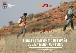 El coto de Villadiego albergará la final del Campeonato de España de Caza Menor con Perro