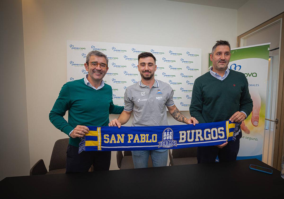 Presentación de Dídac Cuevas con el Silbö San Pablo Burgos.