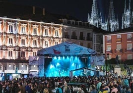 Imagen de archivo del Tribu Festival en la Plaza Mayor de Burgos.