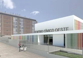 Recreación del proyecto del centro cívico de Fuentecillas.