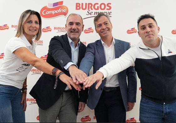 Representación de las instituciones participantes en el programa 'Burgos se mueve' de Campofrío.