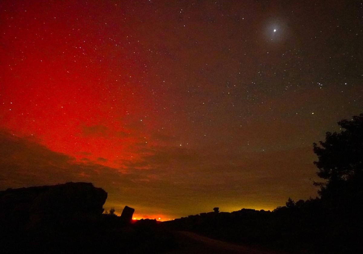 La aurora boreal volvió a verse en Burgos