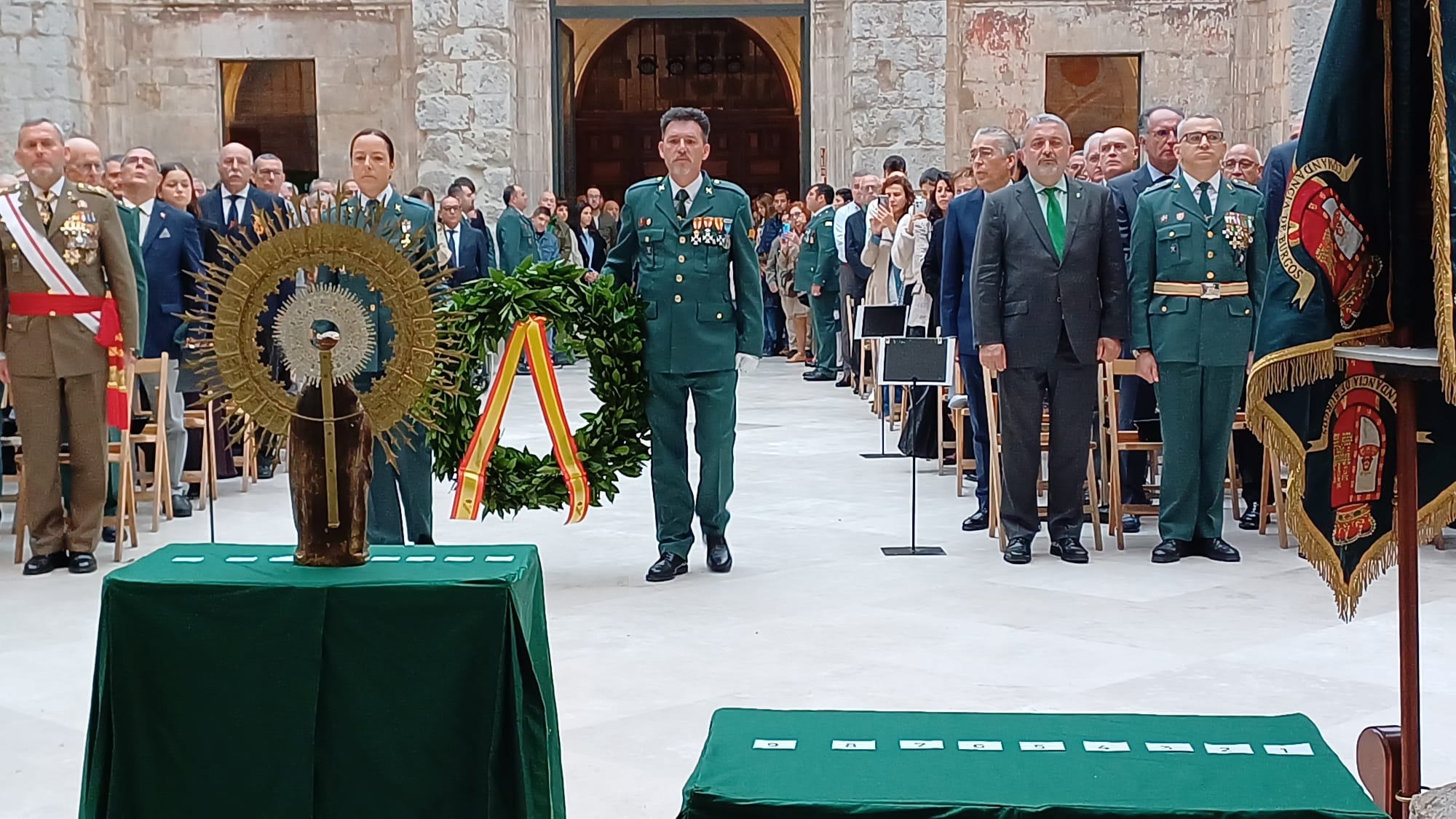 Acto de la Guardia Civil en el día de su Patrona, la Virgen del Pilar