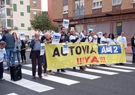 Movilización del pasado viernes en Belorado.