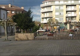 Vista parcial de la plaza de San Antonio.