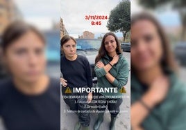 Cristina Gutiérrez con María Salvo en Valencia