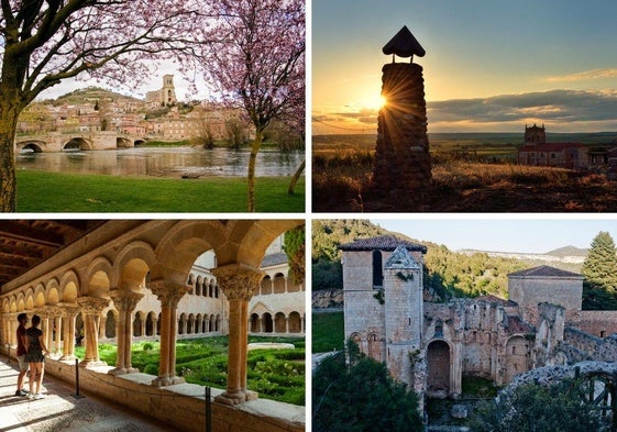 Algunas de las paradas en la Ruta del Arlanza, en Burgos.