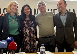 Olga Aguilar, Nuria Revilla, Jaime Burgos y Mario Vivanco.