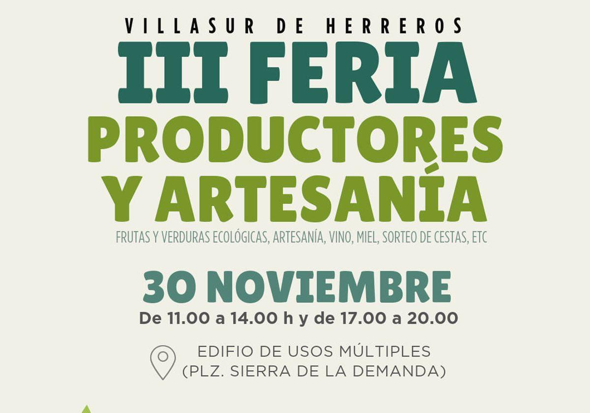 Villasur de Herreros celebra el 30 de noviembre la III Feria de Productores y Artesanía