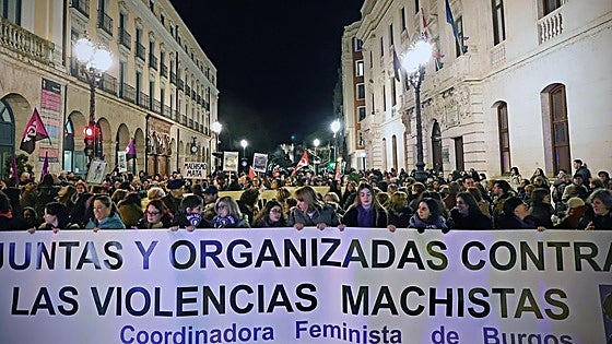 Así ha sido la manifestación contra las violencias machistas en Burgos