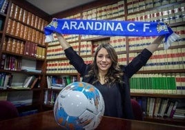 La presidenta de la Arandina y concejala del PP, Virginia Martínez.