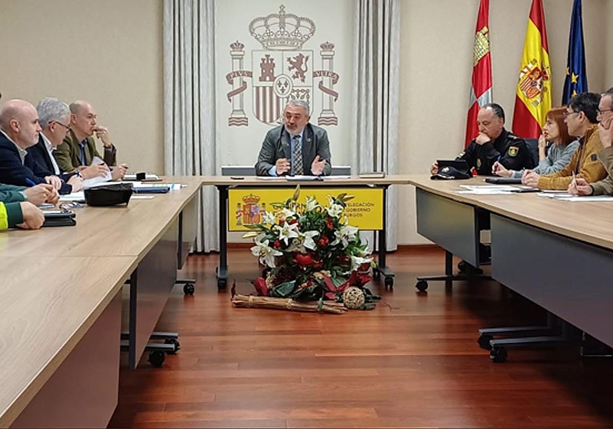 Reunión de la Comisión que coordina la campaña de vialidad invernal en la Red de Carreteras del Estado en Burgos.