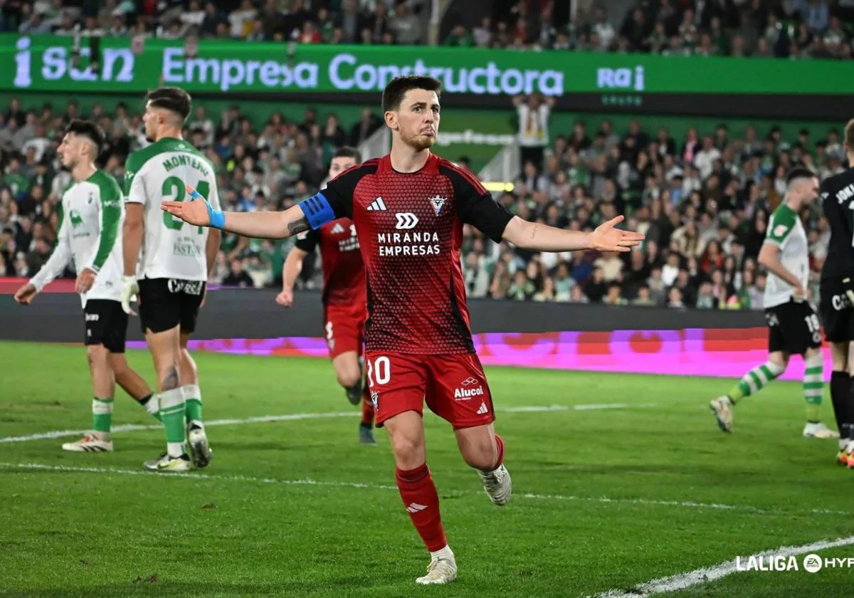 Reina anotó para dar la victoria al Mirandés.