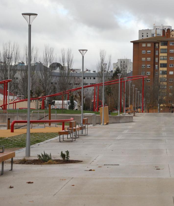 Imagen secundaria 2 - Los 50.000 metros de parques, calles y viviendas que suma Burgos en Artillería