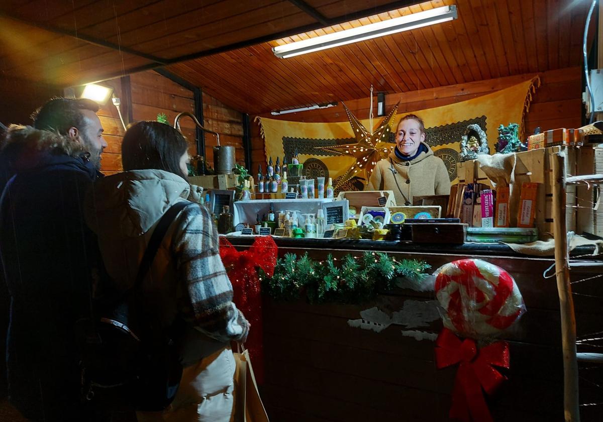 Mercadillo navideño en el barrio de Santa Catalina.