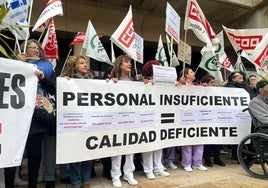 Decenas de manifestantes acudieron a la primera movilización