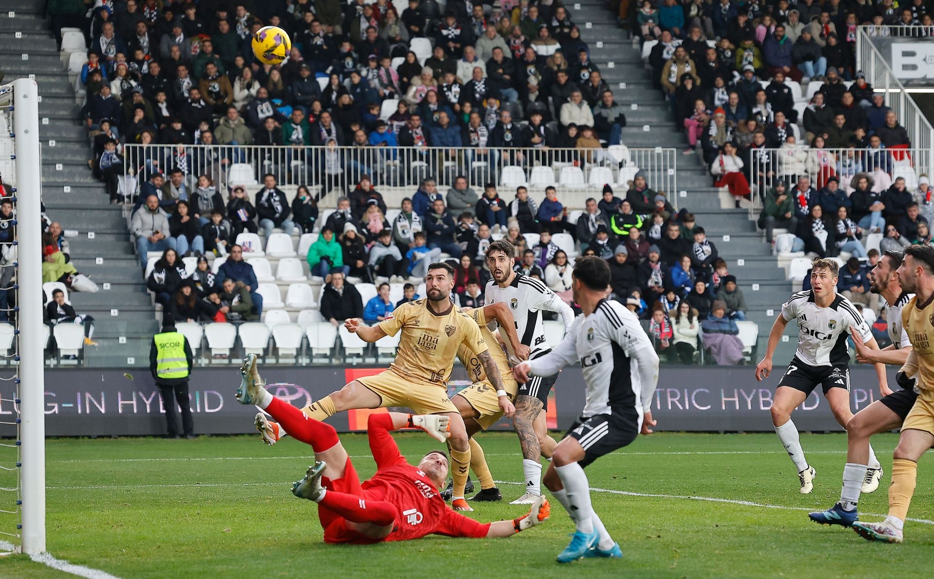 Así ha sido el encuentro entre el Burgos CF y el Málaga CF