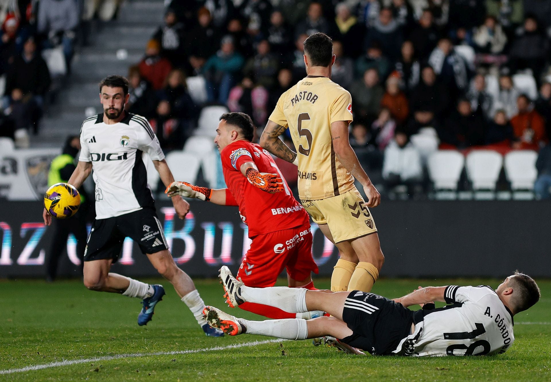 Así ha sido el encuentro entre el Burgos CF y el Málaga CF